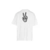 SS21 Drip Peace Large Fit Smile-print Casual GS Hvid 641675TKVA18639