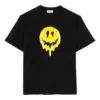 SS21 Drip Peace T-shirt med print i stor pasform, sort 641655TKVA11012