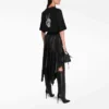 SS21 Drip Peace T-shirt med print i stor pasform, sort 641655TKVA11012