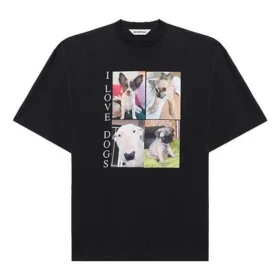 SS21 I Love Dogs T-shirt Sort 641532TJVH11000