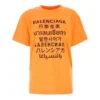 SS21 Letter Printing Rundhalset Orange 612965TJVI37513