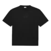SS21 Logo-mønster, rund hals, korte ærmer, unisex, sort 641655TKV711069