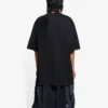 SS21 Logo-mønster, rund hals, korte ærmer, unisex, sort 641655TKV711069