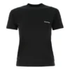 SS21 Logo T-shirt med rund hals og korte ærmer, sort 612964TJV871070