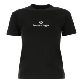 SS21 Logo-tryk Bomuld Sort 612964TJVD91034