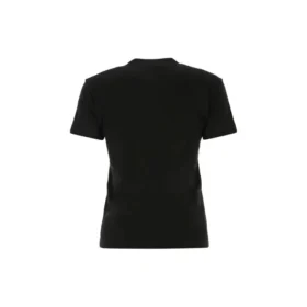 SS21 Logo-tryk Bomuld Sort 612964TJVD91034