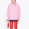 SS21 Loose Version Back Alphabet Hættetrøje Pink 578135TJVA85700