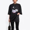 SS21 Love Bear-T-shirt med print, sort 641532TJVI11000