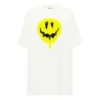 SS21 Løs kortærmet T-shirt med smilende ansigt, hvid 641655TKVA18639