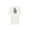 SS21 Løs kortærmet T-shirt med smilende ansigt, hvid 641655TKVA18639