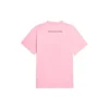 SS21 med alfabetmønster, kortærmet, unisex, lyserød 612965TJVL51401