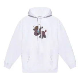 SS21 med små mønstre og tegneserieprint, unisex, hvid, 578135TJVE69000