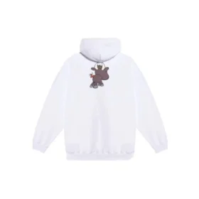SS21 med små mønstre og tegneserieprint, unisex, hvid, 578135TJVE69000