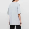 SS21 T-shirt med rund hals og tryk, grå 620941TIV501167