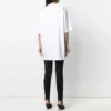 SS21 T-shirt med tryk og rund hals, hvid 641655TIV549040