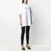 SS21 T-shirt med tryk og rund hals, hvid 641655TIV549040