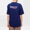 SS21 T-shirt med tryk, rund hals og korte ærmer, blå 641655TIV521195