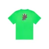 SS21 Unisex-T-shirt med kort ærme og lille tegneserieprint, grøn 612966TJVM93302