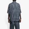 Stribet “Balenciaga Jeans”-skjorte “Grå Sort” 647354TKL321269