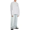 Strike 1917 Oversized sweater med rund hals “Light Grey” 699212TMVH21023