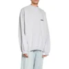 Strike 1917 Oversized sweater med rund hals “Light Grey” 699212TMVH21023