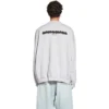 Strike 1917 Oversized sweater med rund hals “Light Grey” 699212TMVH21023