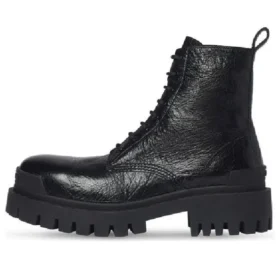 Strike snørestøvler “Black Lambskin” 590974WAD401000