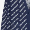 Strikket cardigan med logo overalt “Blue White” 736248T32338502