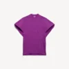 Struktureret T-shirt til kvinder i violet Struktureret T-shirt til kvinder i violet