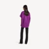 Struktureret T-shirt til kvinder i violet Struktureret T-shirt til kvinder i violet