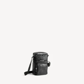 Superbusy lodret crossbody-taske til mænd i sort