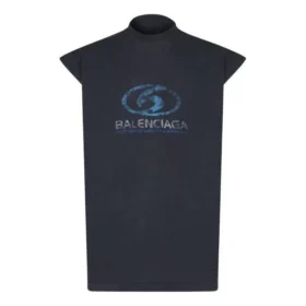 Surfer ærmeløs T-shirt “Black Blue” 767844TPVM31412