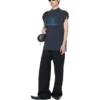 Surfer ærmeløs T-shirt “Black Blue” 767844TPVM31412