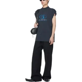 Surfer ærmeløs T-shirt “Black Blue” 767844TPVM31412