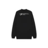 Sweater med broderet logo, medium pasform, “Sort” 652981TKV871070