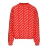 Sweater med logo overalt og rund hals “Red White” 702952T32336090