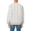 Sweater med logo overalt og rund hals “White Black” 702952T32339054