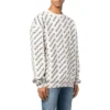 Sweater med logo overalt og rund hals “White Black” 702952T32339054