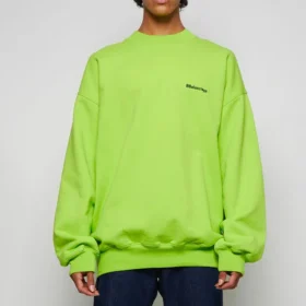Sweatshirt med kontrastlogo “Lime” 671125TKVB57072 Sweatshirt med kontrastlogo “Lime” 671125TKVB57072