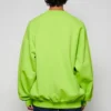 Sweatshirt med kontrastlogo “Lime” 671125TKVB57072