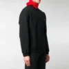 Sweatshirt med rund hals og lille kontrastlogo “Black White” 556147TYK271000