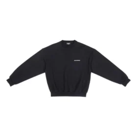 Sweatshirt med rund hals, regular fit “Black” 697869TMVF51070 Sweatshirt med rund hals, regular fit “Black” 697869TMVF51070