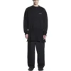 Sweatshirt med rund hals, regular fit “Black” 697869TMVF51070