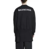 Sweatshirt med rund hals, regular fit “Black” 697869TMVF51070