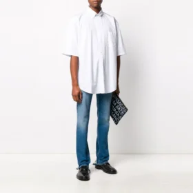 Symbolic kortærmet skjorte “White” 621912TIM359040