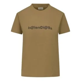 Symbolsk bryst, kreativt logo-tryk, retro, slim fit, korte ærmer 612964TIV509605