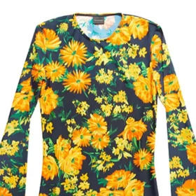 T-shirt i bomuld med blomsterprint “Floral” 7194953C9B77168