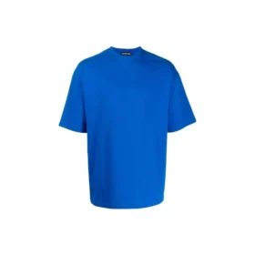 T-shirt i bomuld med logo på ryggen “Blue” 570805THV808077