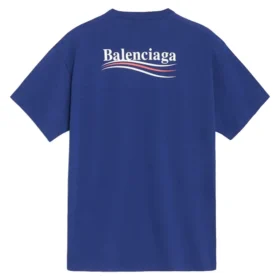 T-shirt i bomuldsjersey med politisk logo BLGA-508203-TAV44-BL