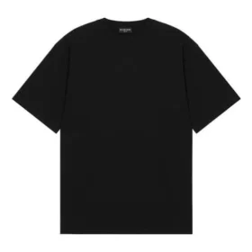 T-shirt i ensfarvet design “Black” 651795TAV041000